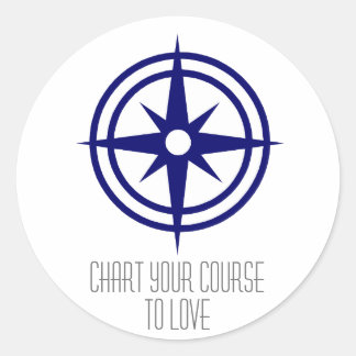Rond Sticker Compass