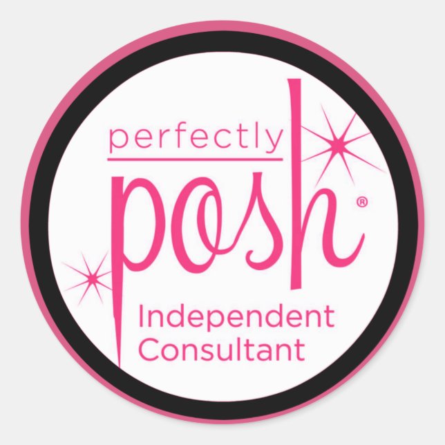 Rond Sticker Consultant indépendant Posh Parfaitement (Devant)