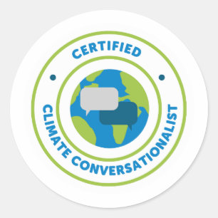 Rond Sticker - Conversationnaliste climatique