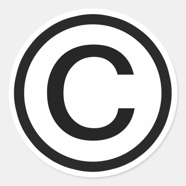 Rond Sticker COPYRIGHT © (Devant)