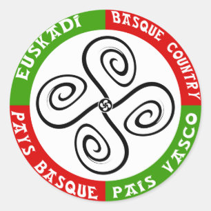 Rond Sticker croix basque