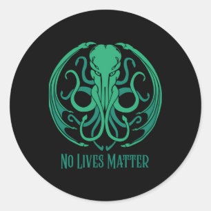 Rond Sticker Cthulhu No Lives