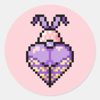 Rond Sticker cul lapin Cosplay