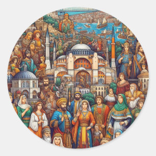Rond Sticker culturel d'Istanbul