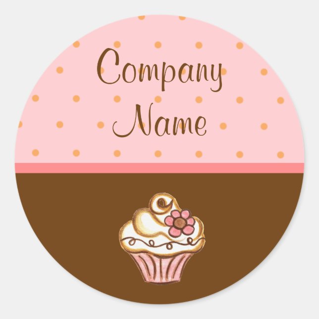 Rond Sticker Cupcake (Devant)