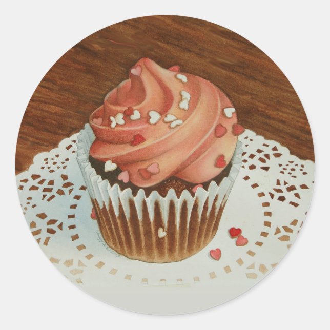 Rond Sticker Cupcake (Devant)