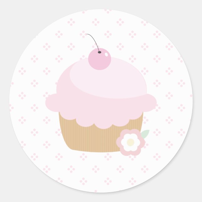 Rond Sticker Cupcake (Devant)