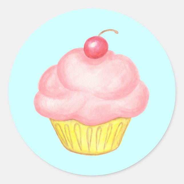 Rond Sticker Cupcake (Devant)