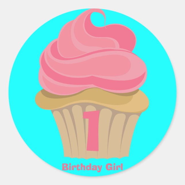 Rond Sticker Cupcake (Devant)