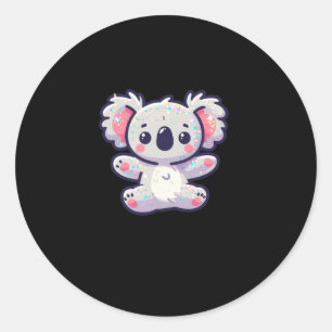 Rond Sticker Cute Koala