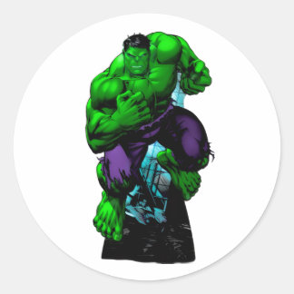 Rond Sticker d'action de Hulk