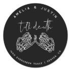 Sticker d'adresse pour Mariage gothique jusqu'à la