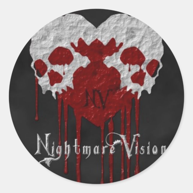 Rond Sticker d'amour mort (Devant)