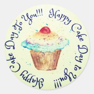 Rond Sticker d'anniversaire