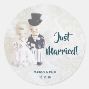 Rond Sticker Dapper Dolls Marié