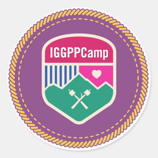 Rond Sticker de Badge IGGPPCamp (Devant)