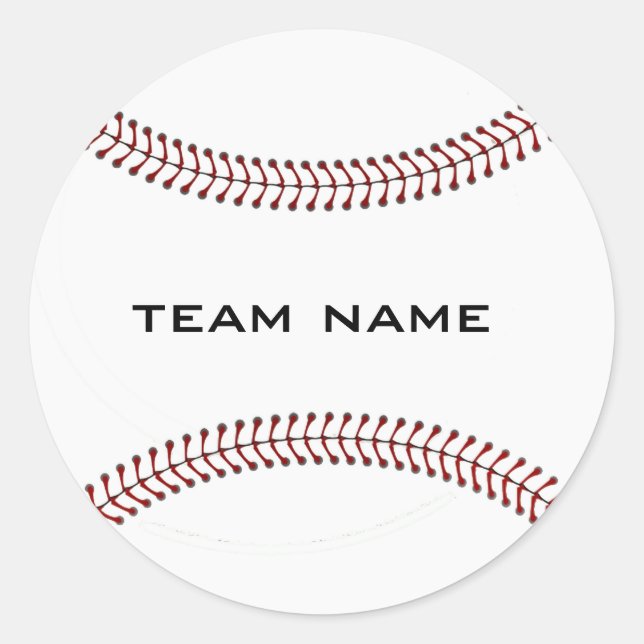 Rond Sticker de baseball (Devant)
