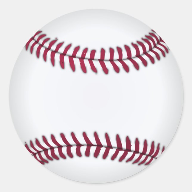 Rond Sticker de baseball (Devant)