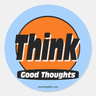 Rond Sticker de bonnes pensées