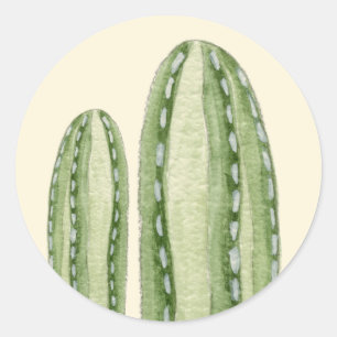 Rond sticker de cactus mexicain Fencepost