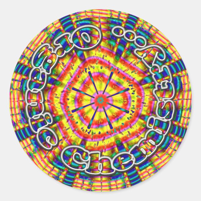 Rond Sticker de chimie organique (Devant)