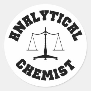 Rond Sticker de chimiste analytique