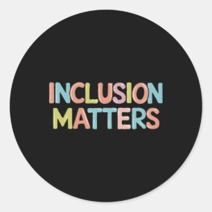 Rond Sticker De Citation D'Autisme Multicolor Inclusion