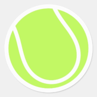 Rond Sticker de conception de balle de tennis