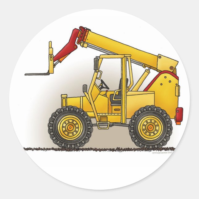 Rond Sticker de construction de levage (Devant)