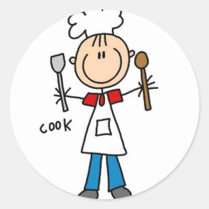 Rond Sticker de Cook Figure Sticker