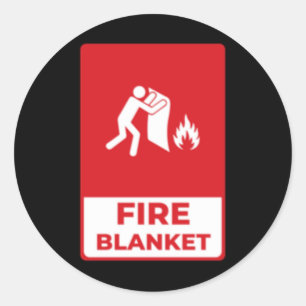 Rond Sticker de couverture d'incendie