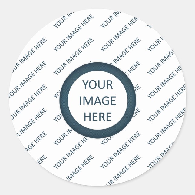 Rond Sticker de création imprimable (Devant)