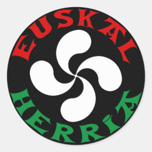 Rond Sticker de croix basque