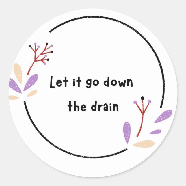 Rond Sticker de devis mignon (Devant)
