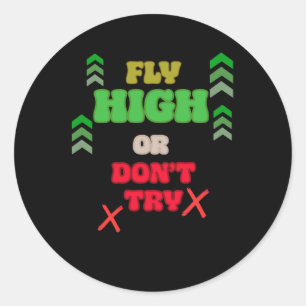 Rond Sticker de devis motivationnel cool