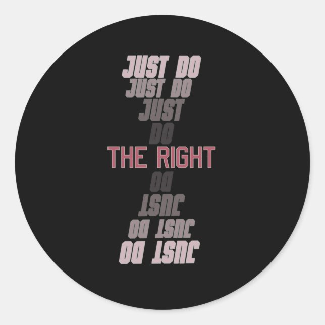 Rond Sticker de devis motivationnel cool1 (Devant)