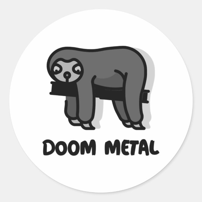 Rond Sticker de fentes en métal Doom (Devant)