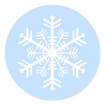 sticker de flocon de neige de Noël hiver