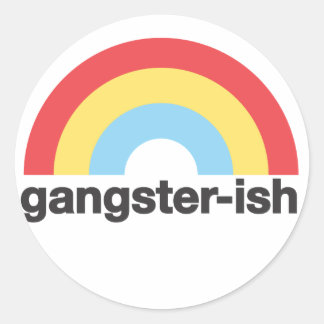 Rond Sticker de Gangsterish
