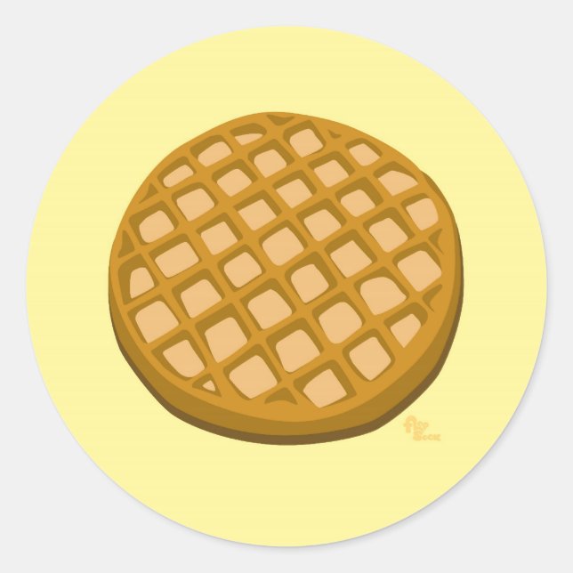 Rond Sticker de gaufre (Devant)