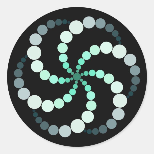 Rond Sticker de géométrie sacrée (Devant)