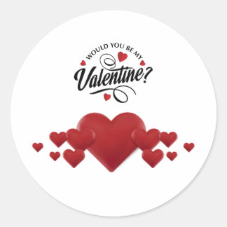 Rond Sticker de jour Valentines