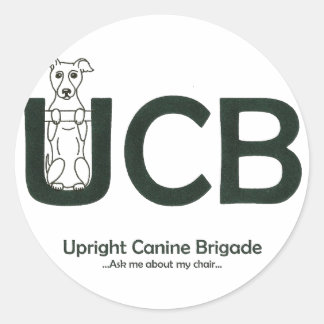 Rond Sticker de la brigade canine debout