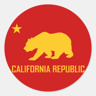 Rond Sticker de la Californie