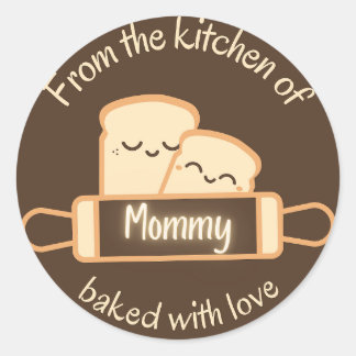 Rond Sticker "De la cuisine de maman"