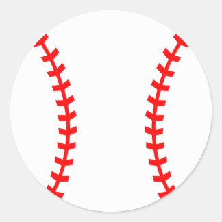 Rond Sticker de la fête de baseball, Sticker d'annivers