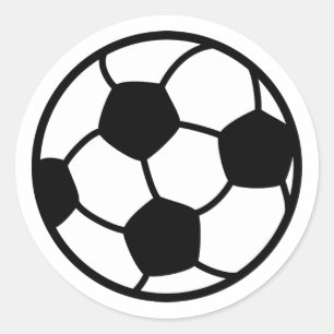 Rond Sticker de la fête de football, Sticker d'annivers