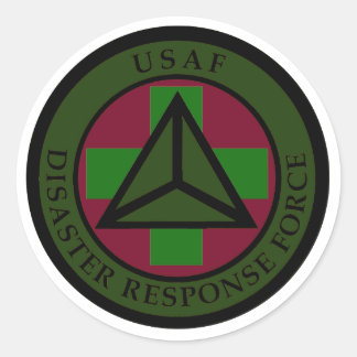 Rond Sticker de la Force d'intervention en cas de catas