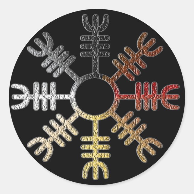 Rond Sticker de la Helm of Awe Bear Pride (Devant)