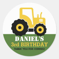 Sticker de la partie Anniversaire de enfant du tra